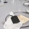 Prenájom klubových tanierov s čiernym lemom, prenájom tanierov, prenájom inventáru