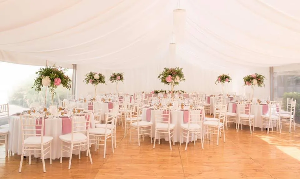 Detail svadobnej výzdoby Stan Ružindol