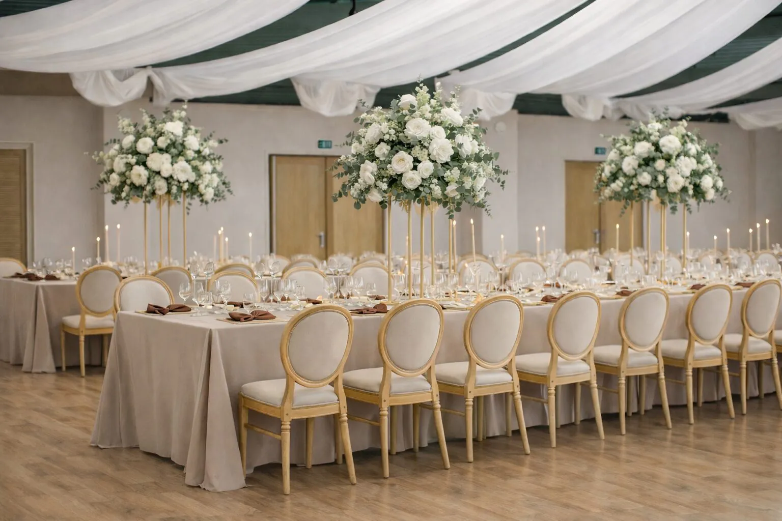 Svadobná výzdoba s Louis stoličkami