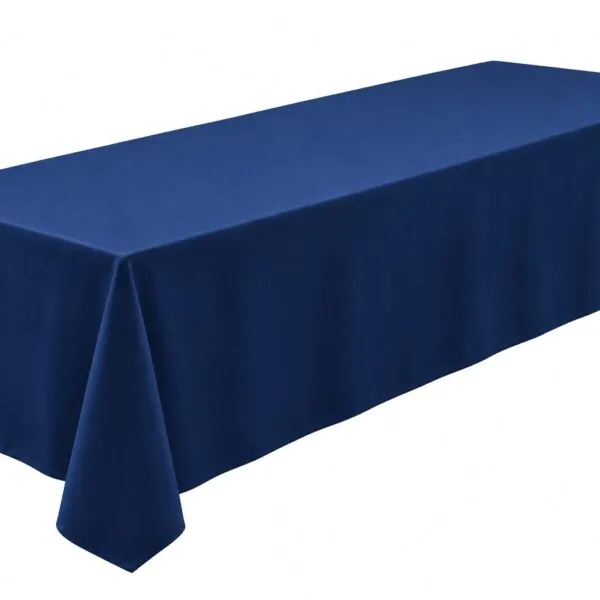tmavomodrý hranatý obrus, prenájom hranatých obrusov, prenájom inventáru