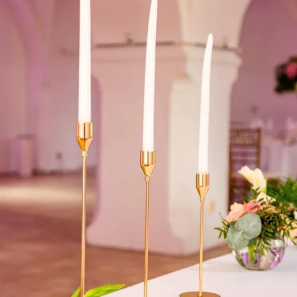 Rose gold svietniky